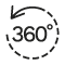 Paraguas giratorio de 360 grados